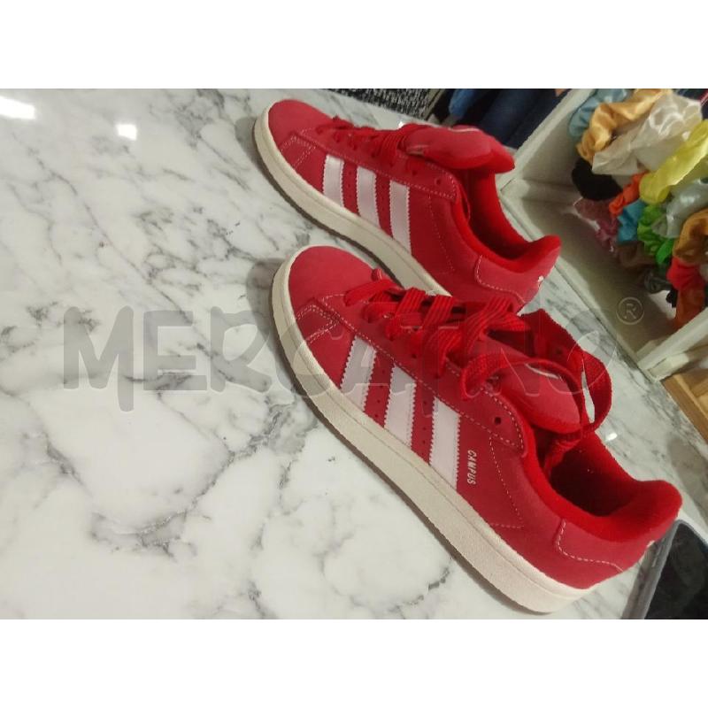 SCARPE UNISEX ROSSE ADIDAS CAMPUS | Mercatino dell'Usato Benevento 3