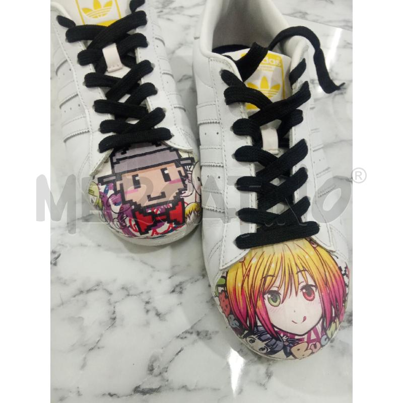 SCARPE UOMO ADIDAS BIANCHE LACCI NERI PHARRELL WILIAMS  | Mercatino dell'Usato Benevento 3