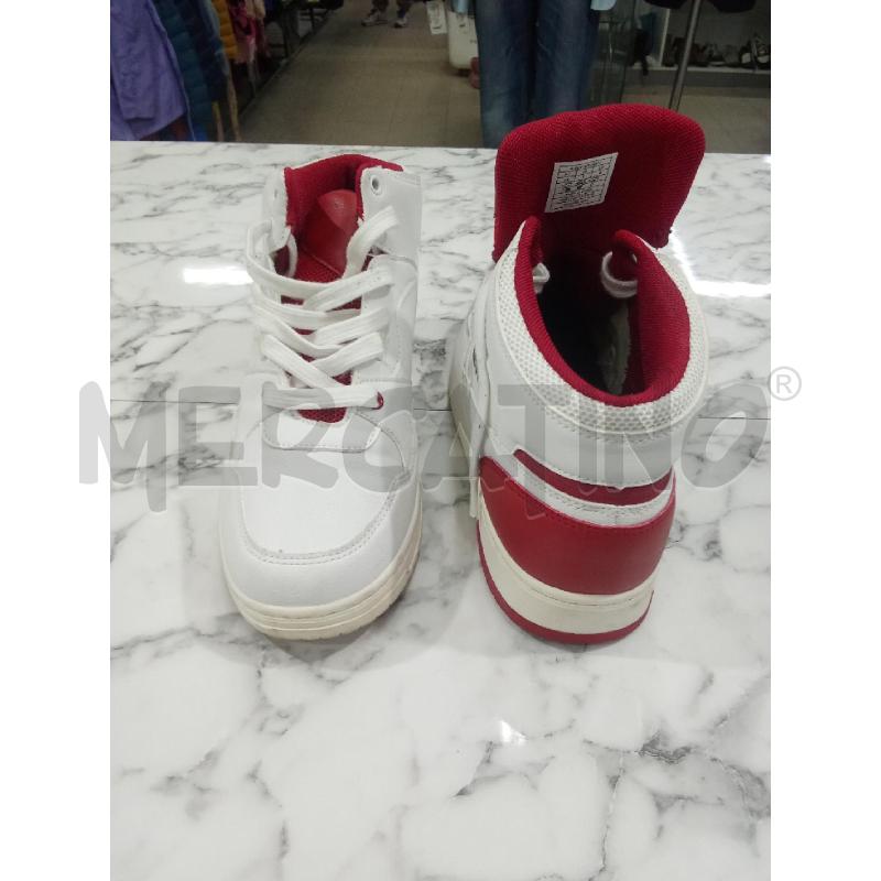 SCARPE UOMO BIANCHE INS. ROSSO LEVIS | Mercatino dell'Usato Benevento 2