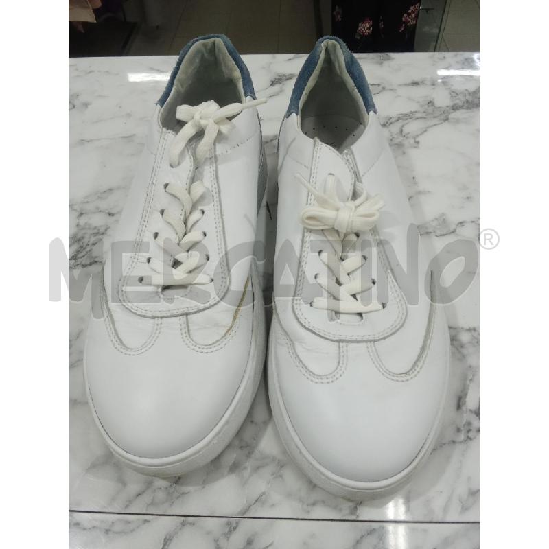SCARPE UOMO BIANCO INS BLU NEROGIARDINI | Mercatino dell'Usato Benevento 1