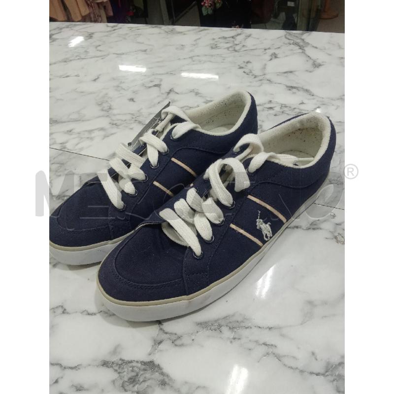 SCARPE UOMO BLU TESSUTO RALPH LAUREN  | Mercatino dell'Usato Benevento 1