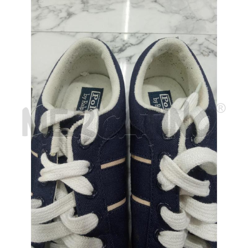 SCARPE UOMO BLU TESSUTO RALPH LAUREN  | Mercatino dell'Usato Benevento 2
