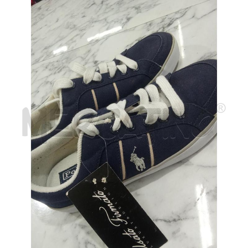 SCARPE UOMO BLU TESSUTO RALPH LAUREN  | Mercatino dell'Usato Benevento 4