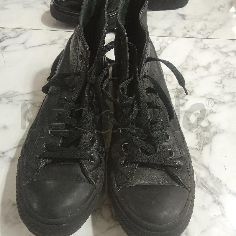 SCARPE UOMO CONVERSE PELLE NERE  | Mercatino dell'Usato Benevento 1