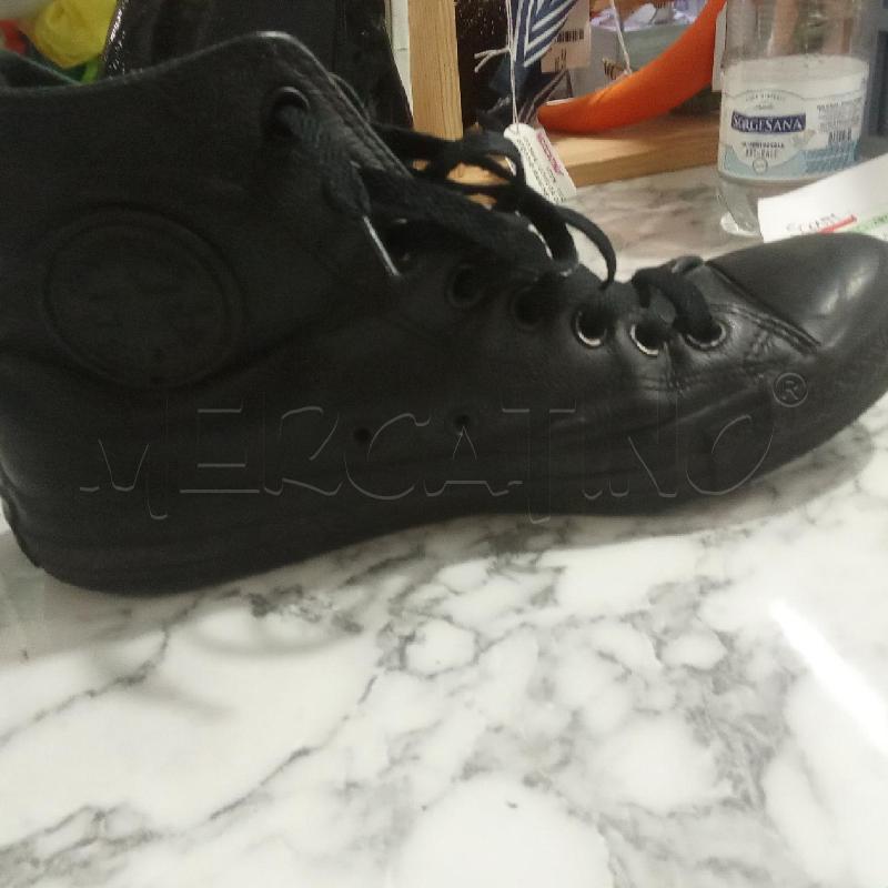 SCARPE UOMO CONVERSE PELLE NERE  | Mercatino dell'Usato Benevento 3