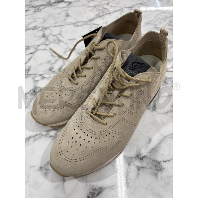 SCARPE UOMO HOGAN BEIGE PELLE SCAMOSCIATA  | Mercatino dell'Usato Benevento 1