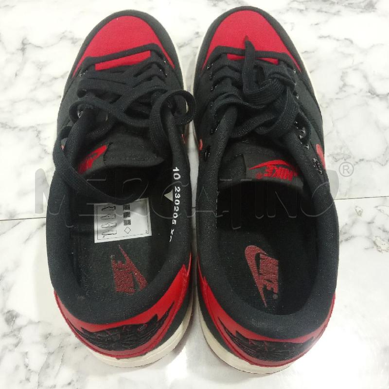 SCARPE UOMO NERE E ROSSE NIKE IN TESSUTO | Mercatino dell'Usato Benevento 3