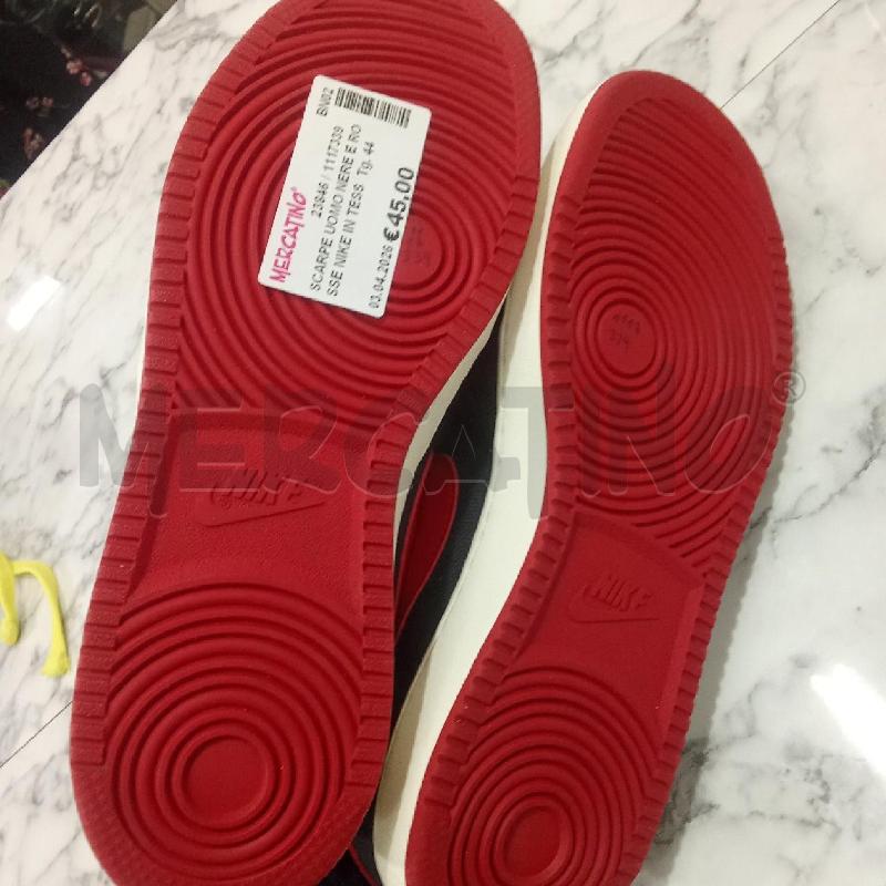 SCARPE UOMO NERE E ROSSE NIKE IN TESSUTO | Mercatino dell'Usato Benevento 5