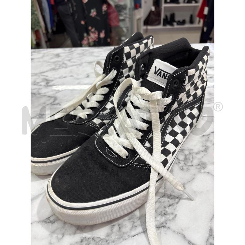 SCARPE UOMO NERO QUADRI BIANCO VANS  | Mercatino dell'Usato Benevento 1
