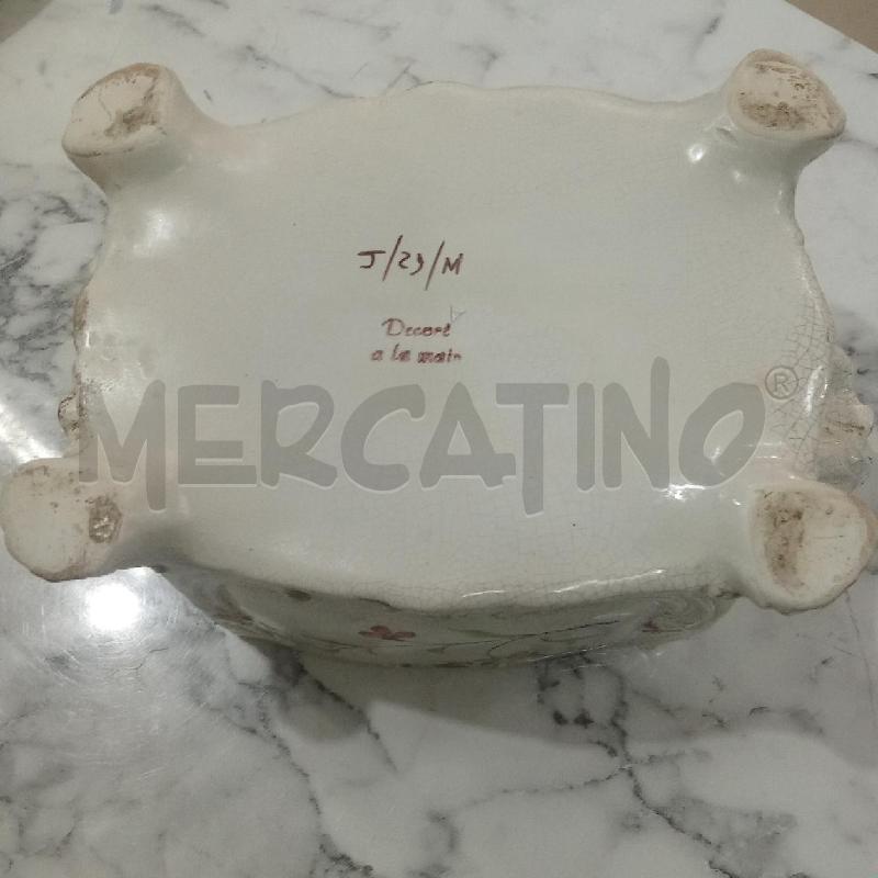 SCATOLA PORCELLANA BIANCA INS FIORELLINI | Mercatino dell'Usato Benevento 5