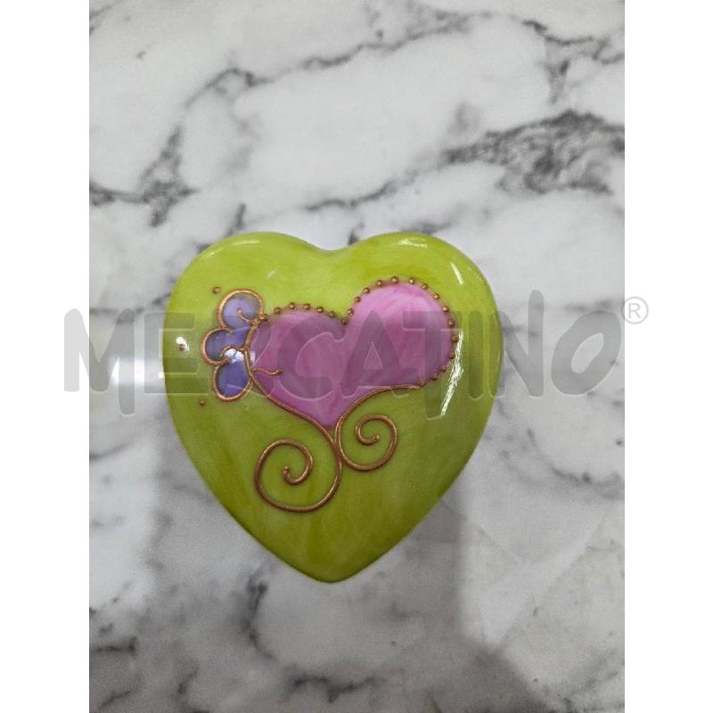 SCATOLINA CER CUORE VERDE ROSA  | Mercatino dell'Usato Benevento 1