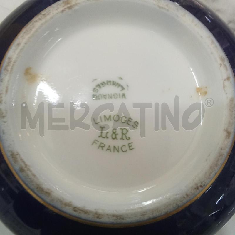 SCATOLINA PORCELLANA BLU DORATO LIMOGES DISEGNI | Mercatino dell'Usato Benevento 4