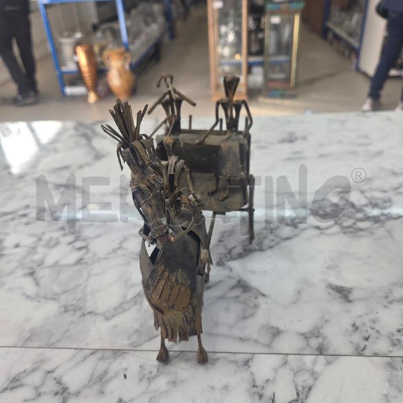 SCULTURA FERRO CAVALIERI A CAVALLO  | Mercatino dell'Usato Benevento 1