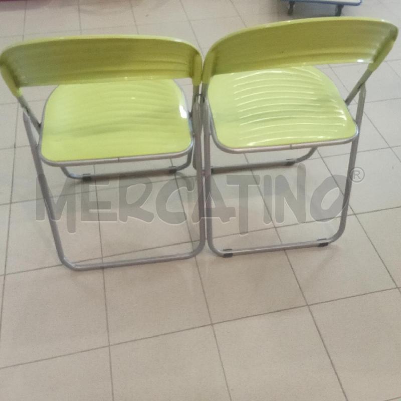 SEDIE PZ. COPPIA PLASTICA VERDI DESIGN STUDIO GP | Mercatino dell'Usato Benevento 2