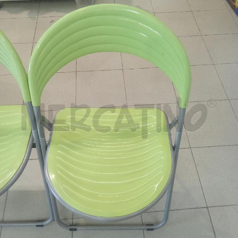 SEDIE PZ. COPPIA PLASTICA VERDI DESIGN STUDIO GP | Mercatino dell'Usato Benevento 4