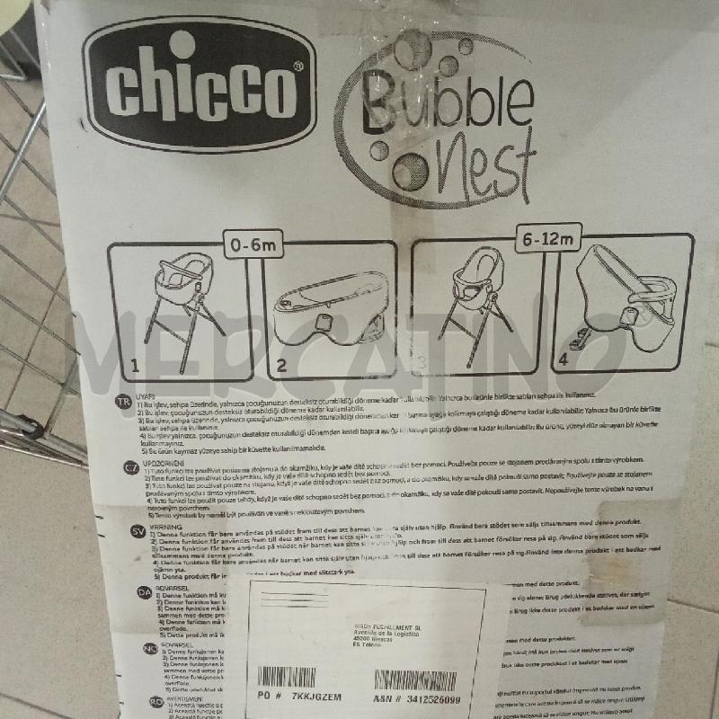 SEDUTA BAMBINO GRIGIA CHICCO BAGNETTO CHICCO BUBBLE NEST EVOLUTIVA | Mercatino dell'Usato Benevento 4