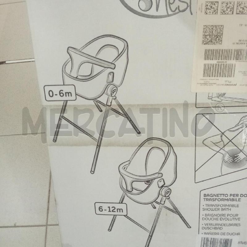 SEDUTA BAMBINO GRIGIA CHICCO BAGNETTO CHICCO BUBBLE NEST EVOLUTIVA | Mercatino dell'Usato Benevento 5