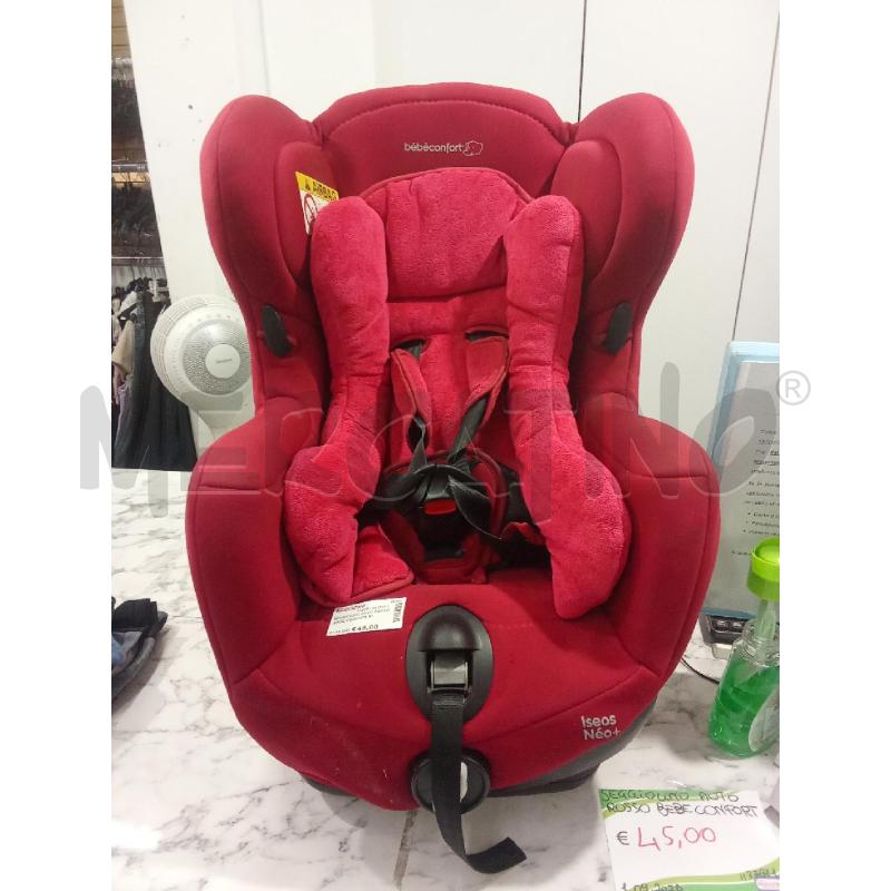 SEGGIOLINO AUTO ROSSO BEBE CONFORT RIDUTTORE CINTURE | Mercatino dell'Usato Benevento 1