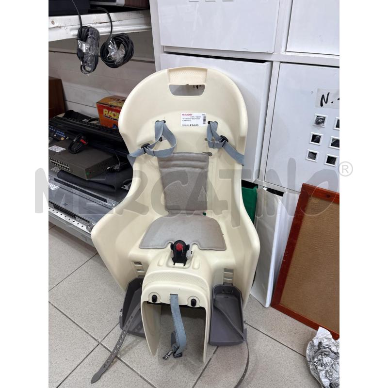 SEGGIOLINO BICI PLASTICA BIANCO | Mercatino dell'Usato Benevento 1