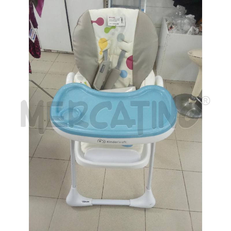 SEGGIOLINO PAPPA BIANCO CON POIS KINDERCRAFT | Mercatino dell'Usato Benevento 1