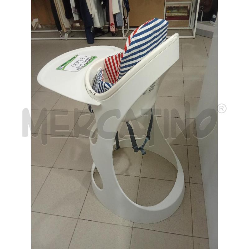 SEGGIOLINO PAPPA BIANCO IKEA CON VASSOIO | Mercatino dell'Usato Benevento 3