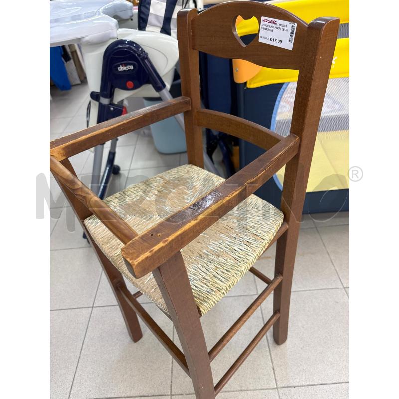 SEGGIOLINO PAPPA LEGNO MARRONE | Mercatino dell'Usato Benevento 3