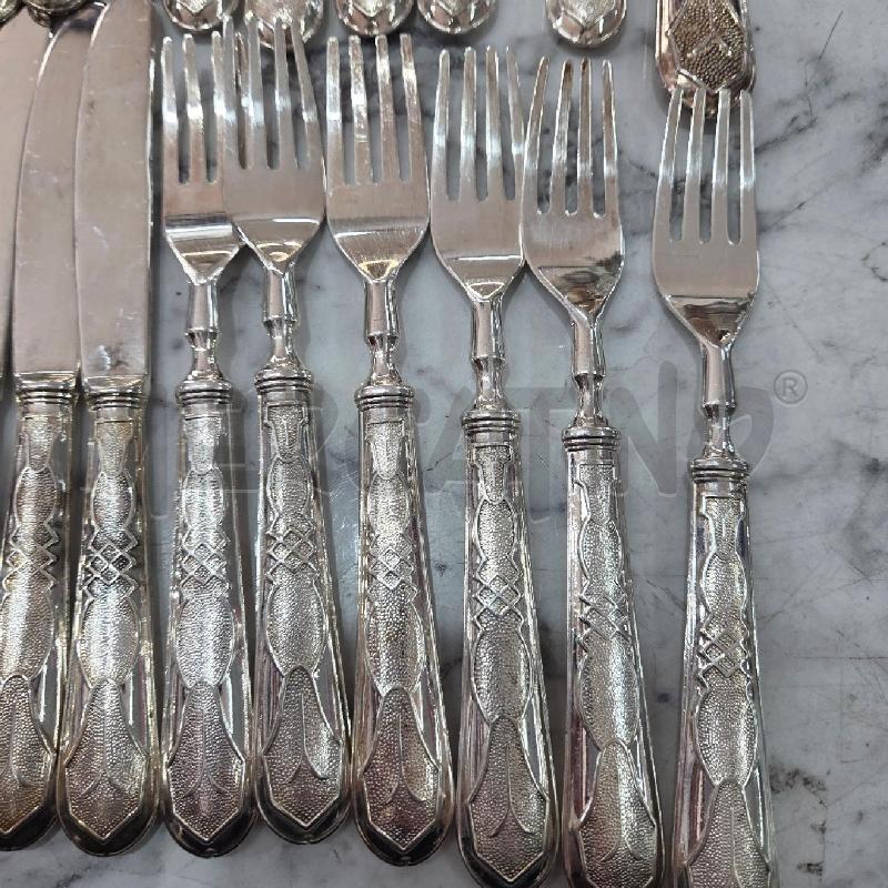 SERVIZIO DA DOLCE+COLTELLO MANICO ARGENTATO | Mercatino dell'Usato Benevento 3