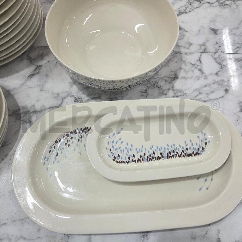 SERVIZIO PIATTI BEIGE FIORI AZZURRI MARRONI BAVARIA | Mercatino dell'Usato Benevento 4