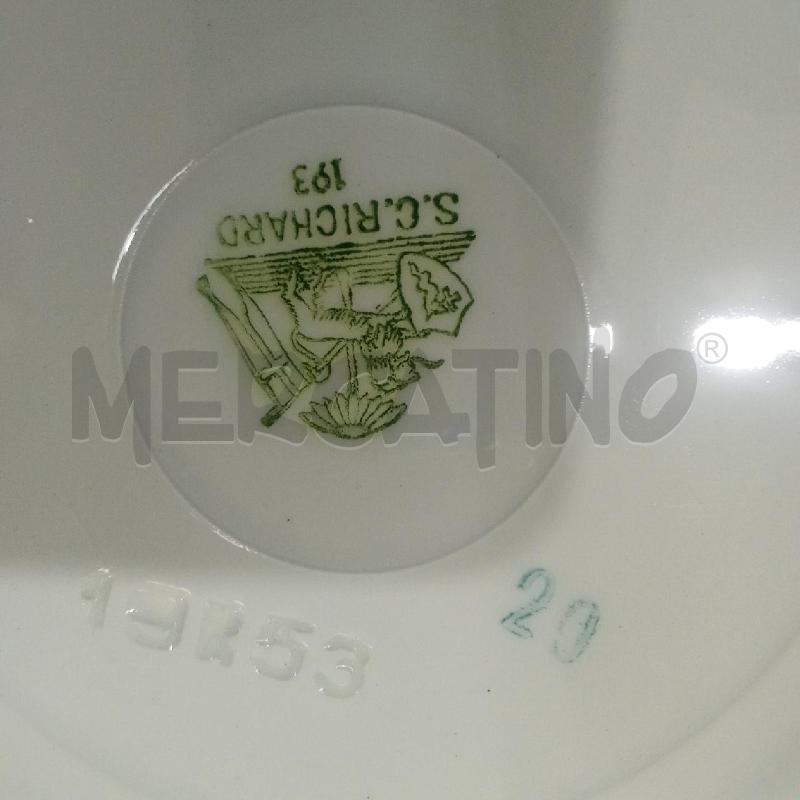 SERVIZIO PIATTI PORCELLANA BORDO DORATO RICHARD GINORI | Mercatino dell'Usato Benevento 3
