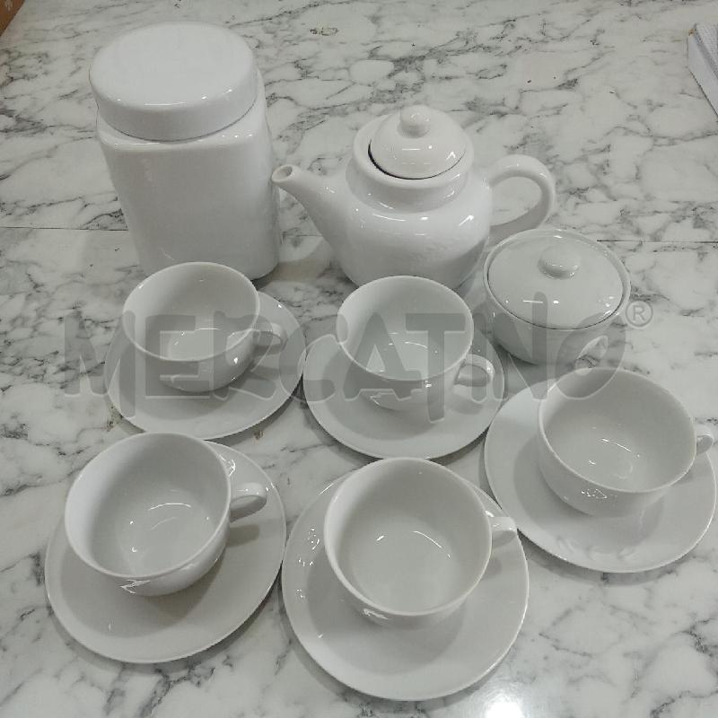 SERVIZIO TAZZE CER BIANCO+BARATTOLO | Mercatino dell'Usato Benevento 1