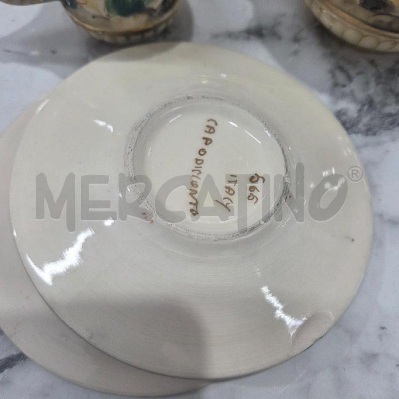 SERVIZIO TAZZINE CAPODIMONTE CER AZZURO BIANCO MANICI | Mercatino dell'Usato Benevento 5