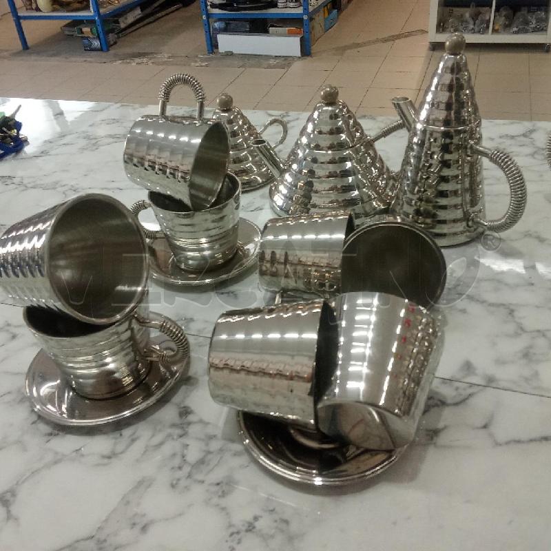 SERVIZI PZ. TAZZINE PIATTINI SUCC CAFF LATT STELLA RIGATO  | Mercatino dell'Usato Benevento 1