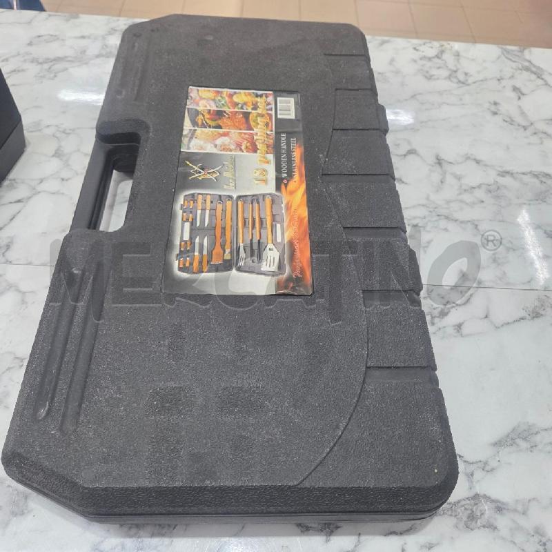 SET BARBECUE MANICO LEGNO  | Mercatino dell'Usato Benevento 5