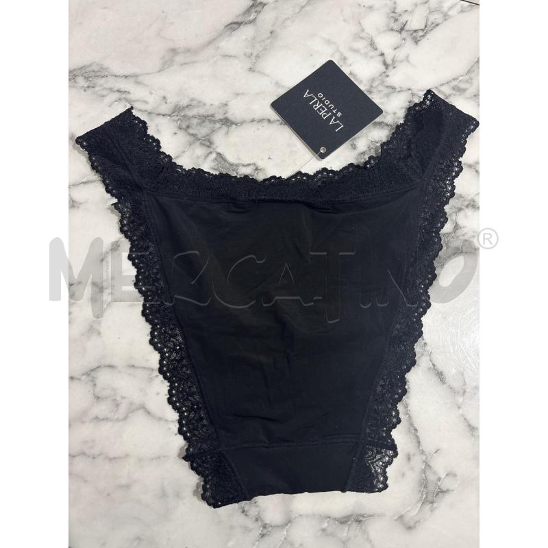 SLIP DONNA NERO INS PIZZO LA PERLA STUDIO | Mercatino dell'Usato Benevento 3