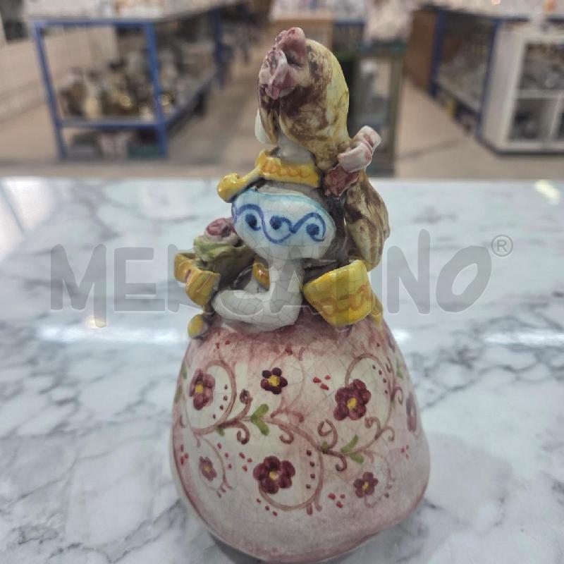 SOPRAMMOBILE BAMBOLINA VIETRI TERRACOTTA MAZZO DI FIORI | Mercatino dell'Usato Benevento 4