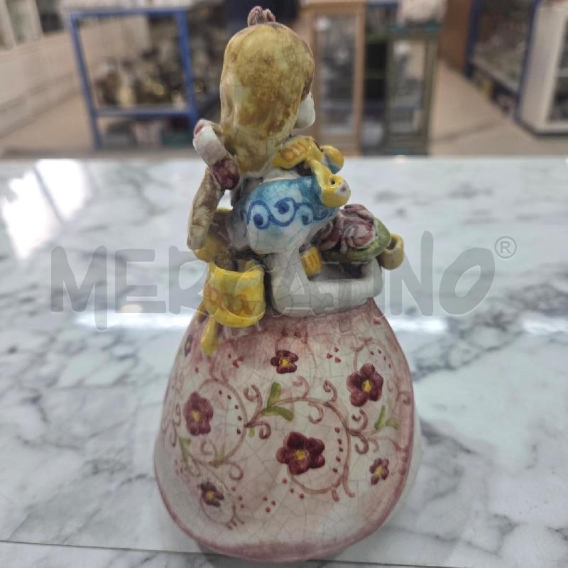 SOPRAMMOBILE BAMBOLINA VIETRI TERRACOTTA MAZZO DI FIORI | Mercatino dell'Usato Benevento 5