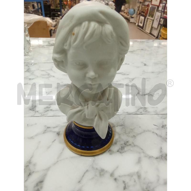 SOPRAMMOBILE BUSTO BIANCO BASE BLU RAGAZZO | Mercatino dell'Usato Benevento 1