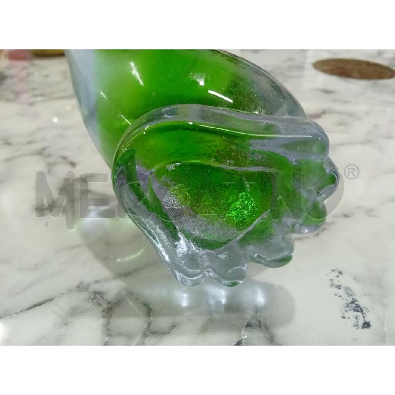 SOPRAMMOBILE CIGNO VETRO VIOLA VERDE | Mercatino dell'Usato Benevento 4