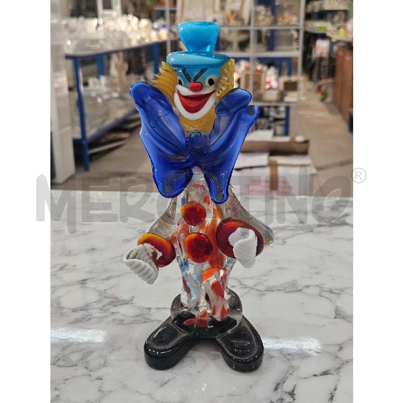 SOPRAMMOBILE CLOWN VETRO MURANO COLORATO ANNI 70 DIFETTI | Mercatino dell'Usato Benevento 1