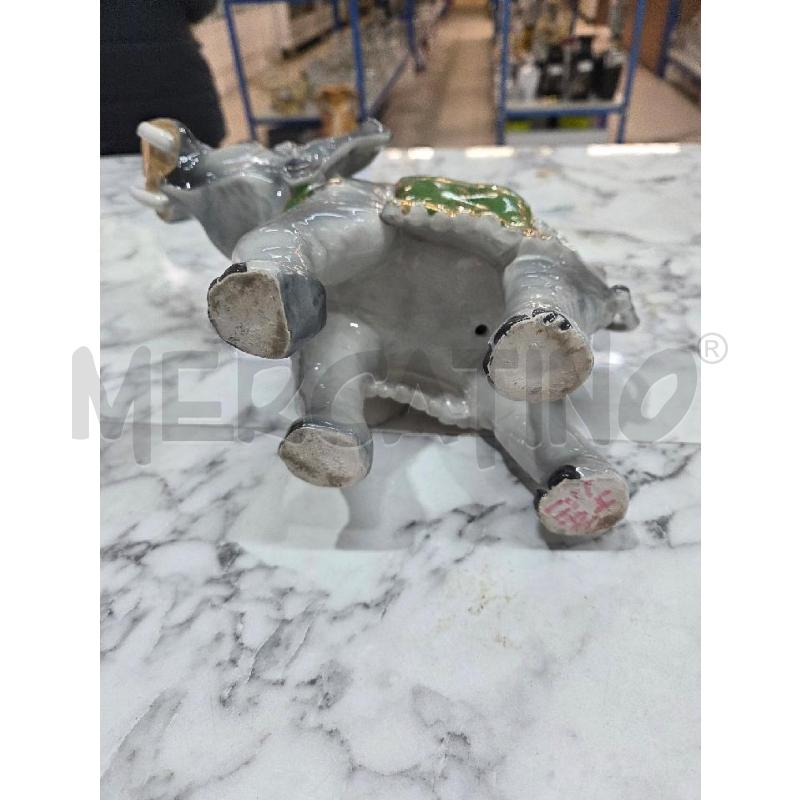 SOPRAMMOBILE ELEFANTE CER GRIGIO INS VERDE DIFETTO | Mercatino dell'Usato Benevento 5