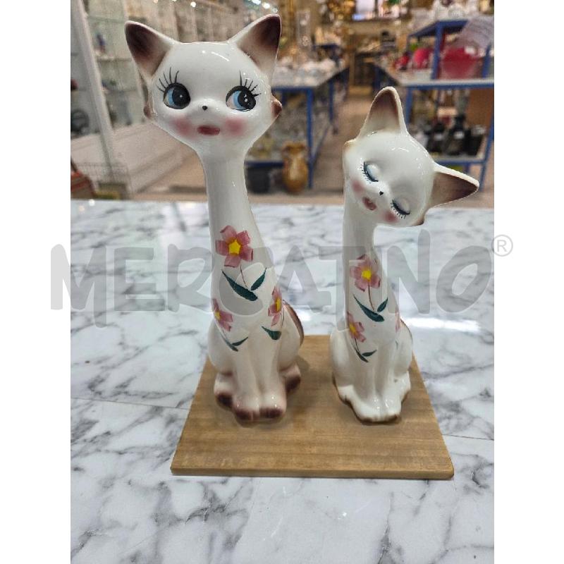 SOPRAMMOBILE GATTINI CER BASE LEGNO BIANCHI FIORI | Mercatino dell'Usato Benevento 1