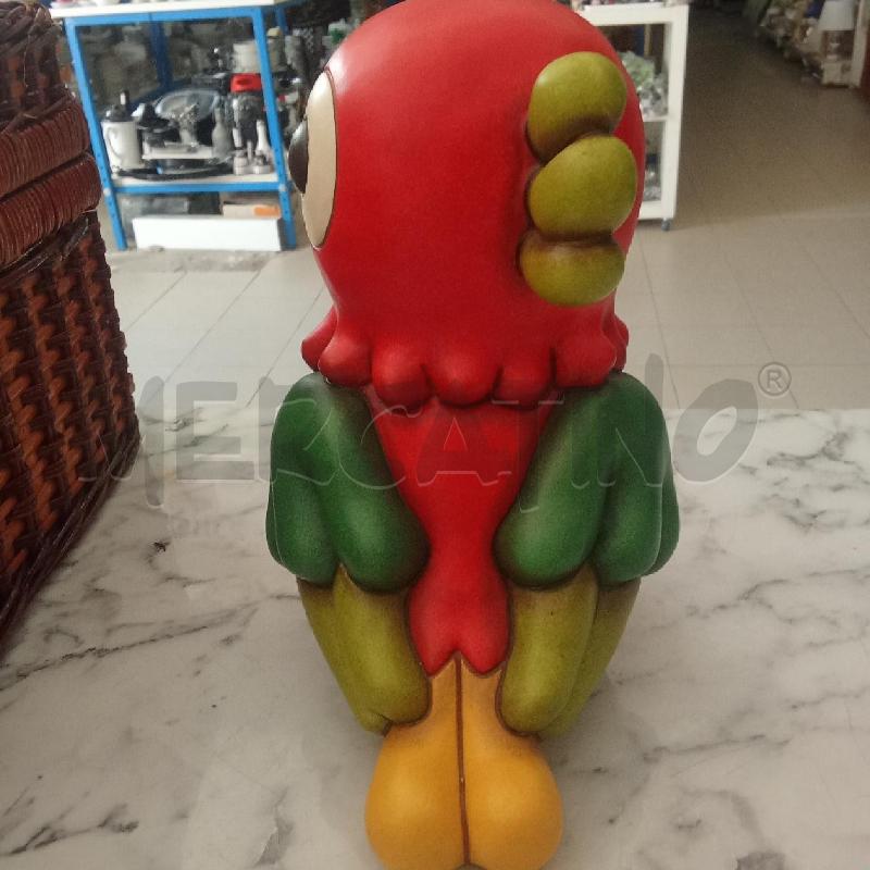 SOPRAMMOBILE THUN PAPPAGALLO ROSSO CRESTA VERDE BECCO GIALLO H20CM | Mercatino dell'Usato Benevento 2