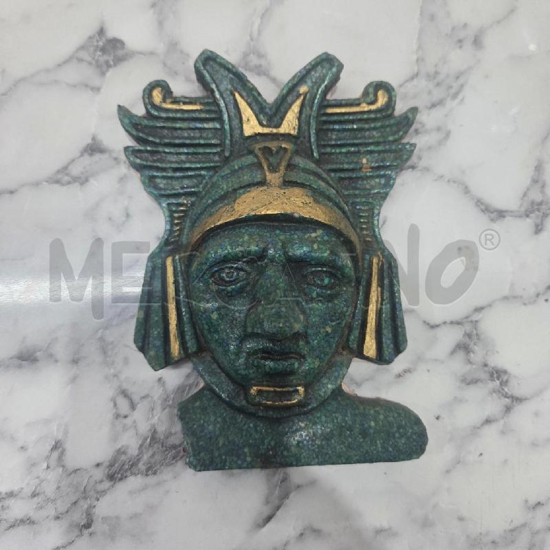 SOPRAMMOBILE VOLTO MASCHERA VERDE IND DORATO CORONA | Mercatino dell'Usato Benevento 1