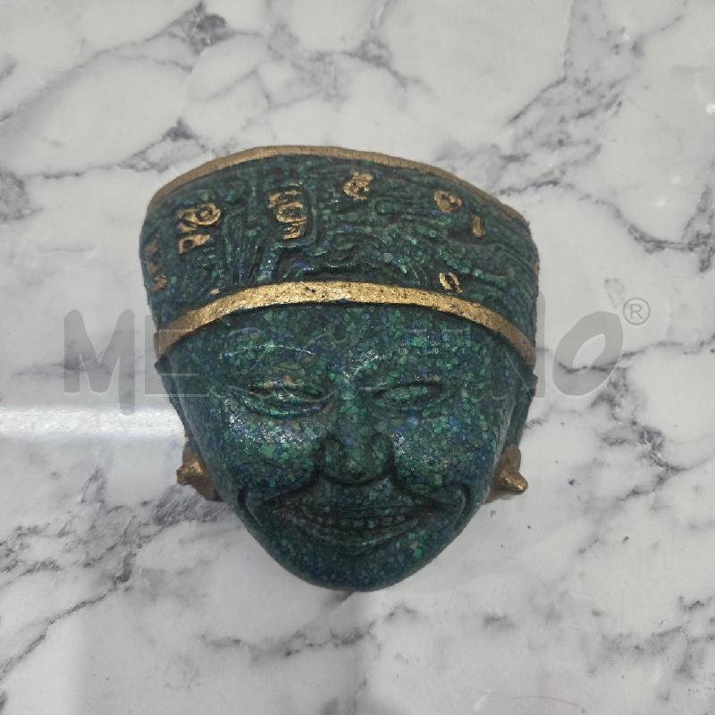 SOPRAMMOBILE VOLTO MASCHERA VERDE INS DORATO | Mercatino dell'Usato Benevento 1