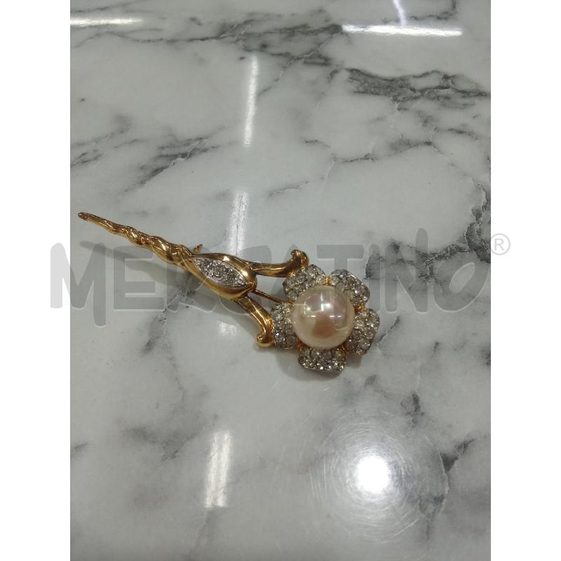 SPILLA FIORE STRASS PERLINA CENTRALE A.  | Mercatino dell'Usato Benevento 4