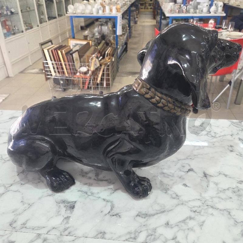 STATUA CER CANE BASSOTTO NERO AB ITALY | Mercatino dell'Usato Benevento 3