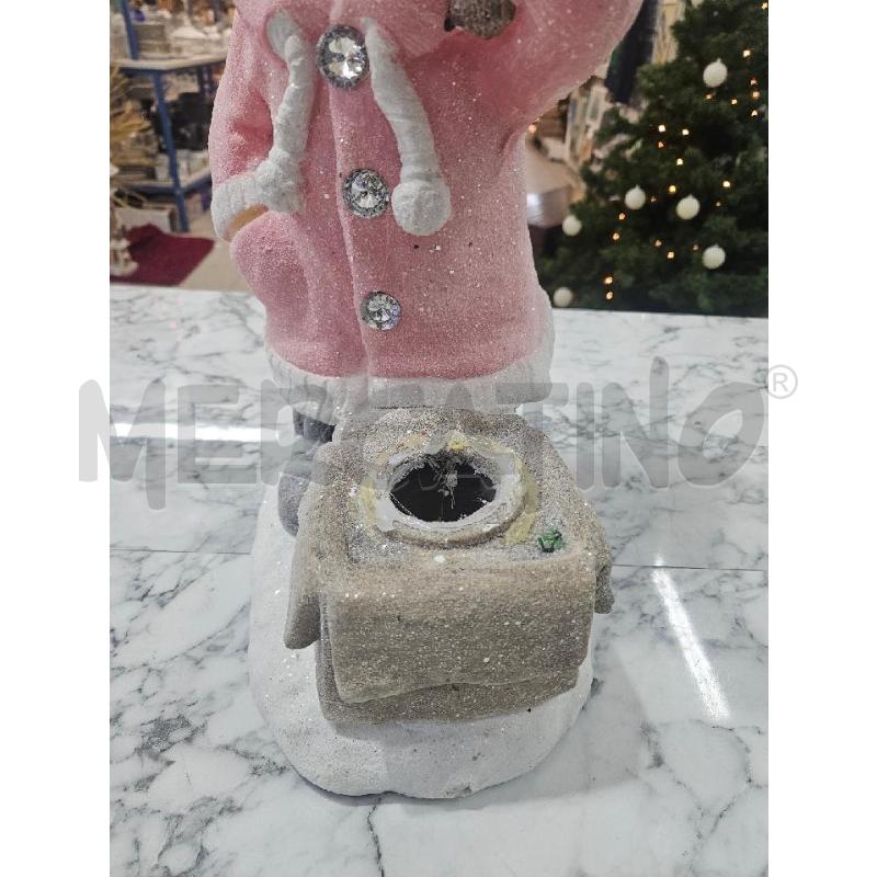 STATUINA BAMBINA ROSA CON ALBERELLO NATALIZIO | Mercatino dell'Usato Benevento 3