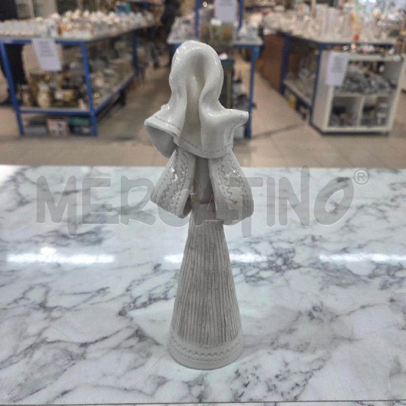STATUINA CRETA BIANCA DONNA CON CESTINO G.SIRENA | Mercatino dell'Usato Benevento 3