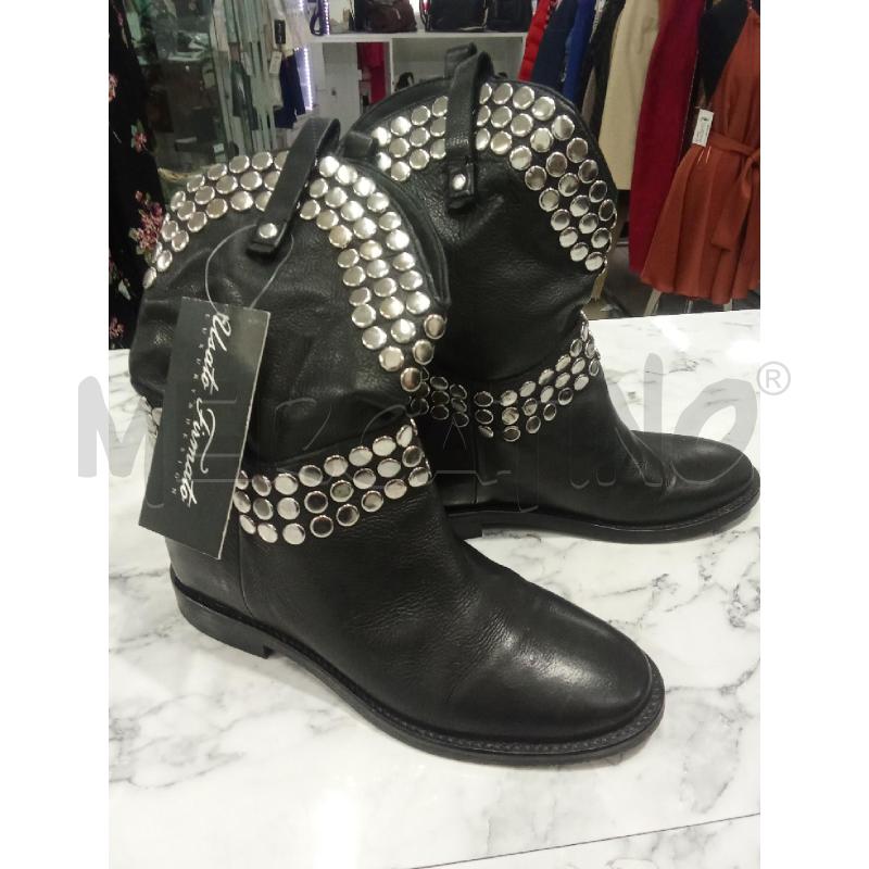 STIVALETTI DONNA NERI PUNTINI GRIGI TWINSET | Mercatino dell'Usato Benevento 1