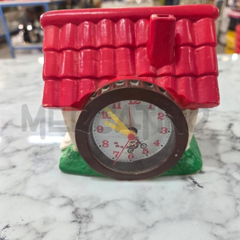 SVEGLIA VINTAGE CASETTA MULINO BIANCO TETTO ROSSO DIFETTI QUADRANTE | Mercatino dell'Usato Benevento 1